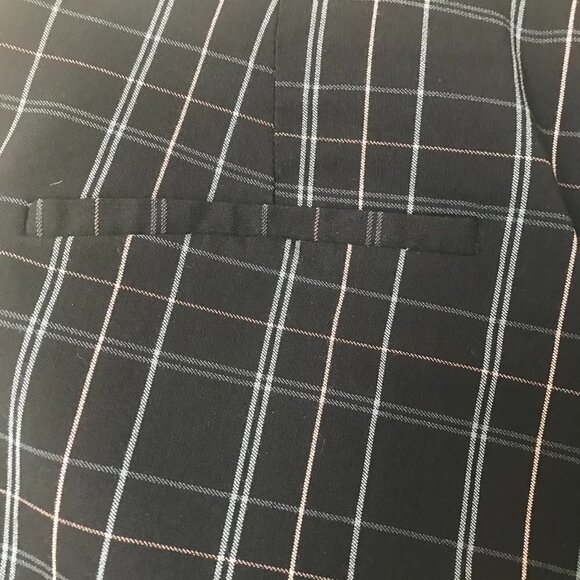 NWOT - A New Day Black Orange Green Houndstooth Pull On Straight Leg Pants - Picture 7 of 16